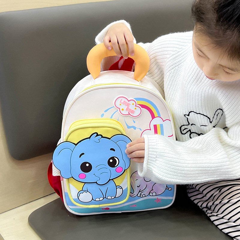 Dječji ruksak s animiranim motivom za uzrast 3–6 godina, lagan, unisex, najlon, prozračne naramenice s zračnim jastučićem, za vrtić