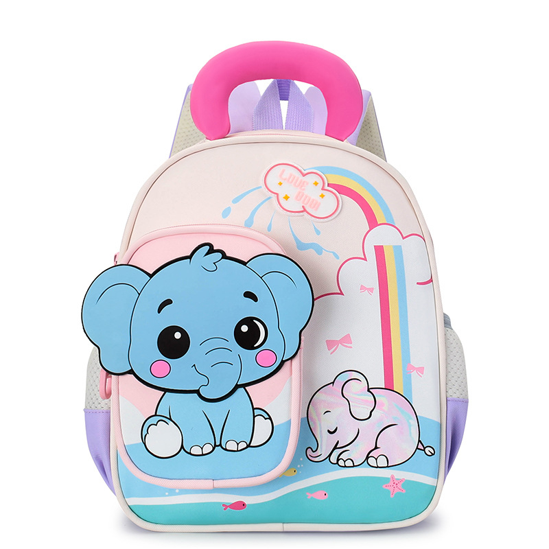 Dječji ruksak s animiranim motivom za uzrast 3–6 godina, lagan, unisex, najlon, prozračne naramenice s zračnim jastučićem, za vrtić
