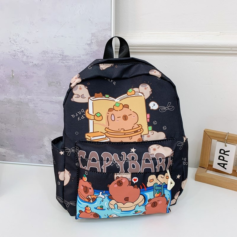 Dječji ruksak za vrtić, unisex, najlon, motiv anime i crtani likovi, podstava od poliestera, naramenice s jastučicama zraka, prozračan