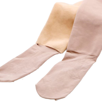 Najlon čarape-leggins s fleecem za oblikovanje i toplinu; bezšivna prepona; puna duljina s nogama