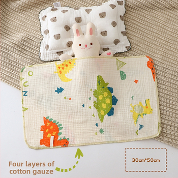 Βρεφική Πετσέτα Οριγμού – Γάζα από 100% βαμβάκι, Καρτούν Σχέδιο, Ορθογώνιο, Για Νεογέννητα 0–1 ετών