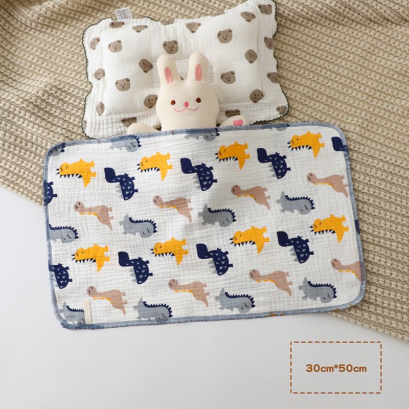 Βρεφική Πετσέτα Οριγμού – Γάζα από 100% βαμβάκι, Καρτούν Σχέδιο, Ορθογώνιο, Για Νεογέννητα 0–1 ετών