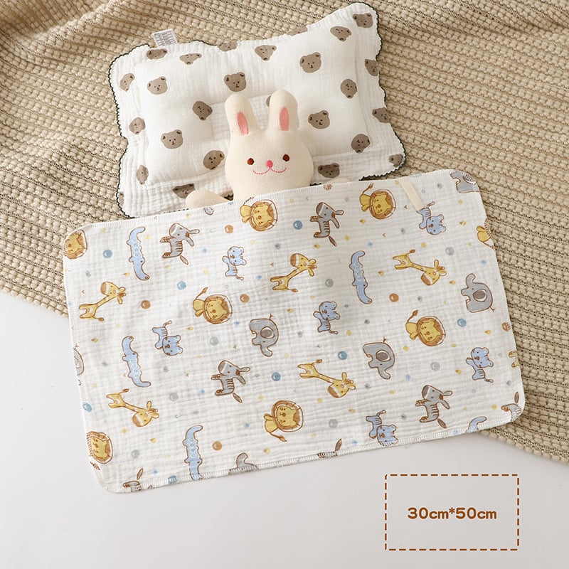 Βρεφική Πετσέτα Οριγμού – Γάζα από 100% βαμβάκι, Καρτούν Σχέδιο, Ορθογώνιο, Για Νεογέννητα 0–1 ετών