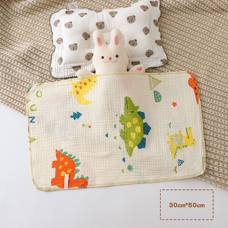 Βρεφική Πετσέτα Οριγμού – Γάζα από 100% βαμβάκι, Καρτούν Σχέδιο, Ορθογώνιο, Για Νεογέννητα 0–1 ετών