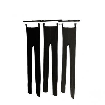 NSY 302 Самонагряващи памучни чорапи с пълно ходило, функция повдигане на седалището, средна плътност, едноцветни