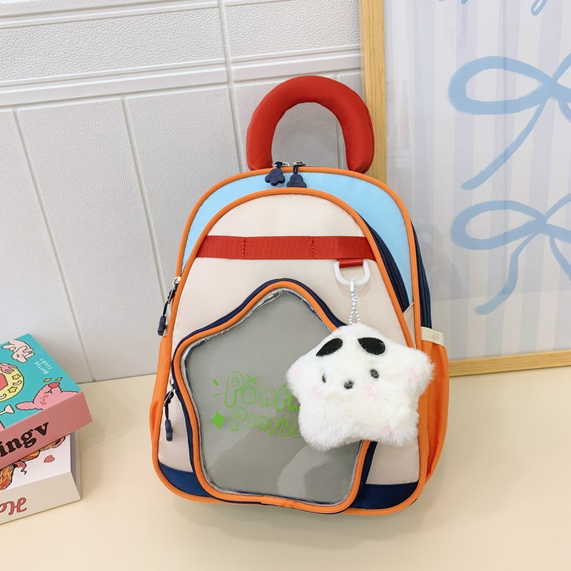 Unisex batoh na predškolský vek s motívom päťcípovej hviezdy, veľká kapacita, nylon, priedušný a ultra ľahký