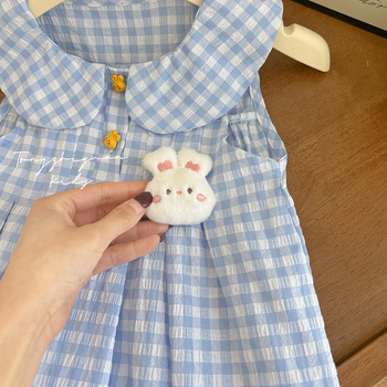 Детска лятна принцес рокля – полиестерна тъкан, за възраст 3–8 години, пролет 2025