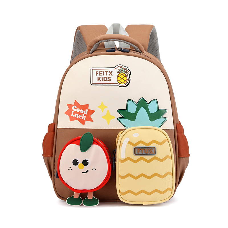 Detský batoh do škôlky, ľahký, unisex, z polyesteru, s ramennými popruhmi s vzduchovou výplňou a animovaným vzorom