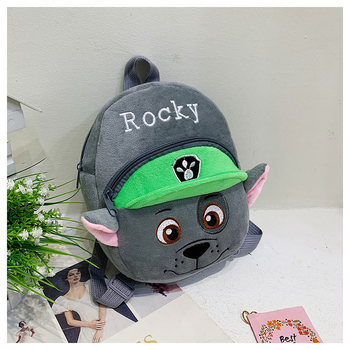 Dječji ruksak Paw Patrol, plišasti materijal, ultralako i izoliran, anime uzorak, podstava od pamuka