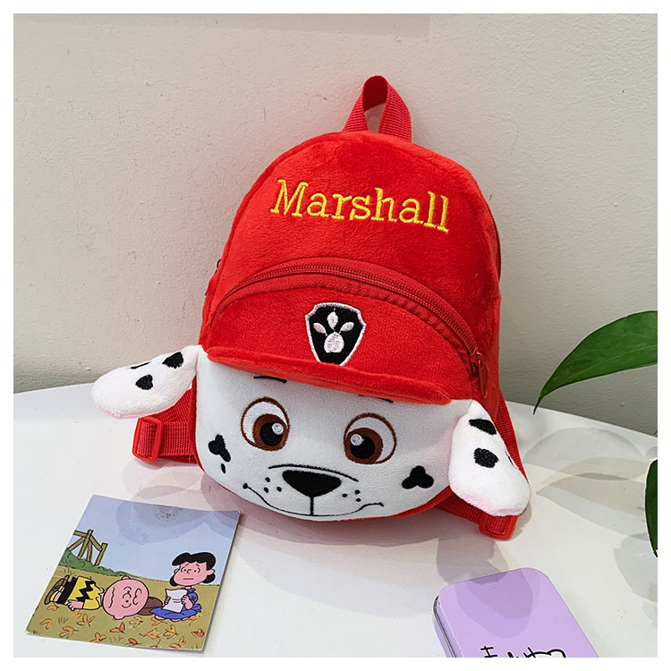 Dječji ruksak Paw Patrol, plišasti materijal, ultralako i izoliran, anime uzorak, podstava od pamuka