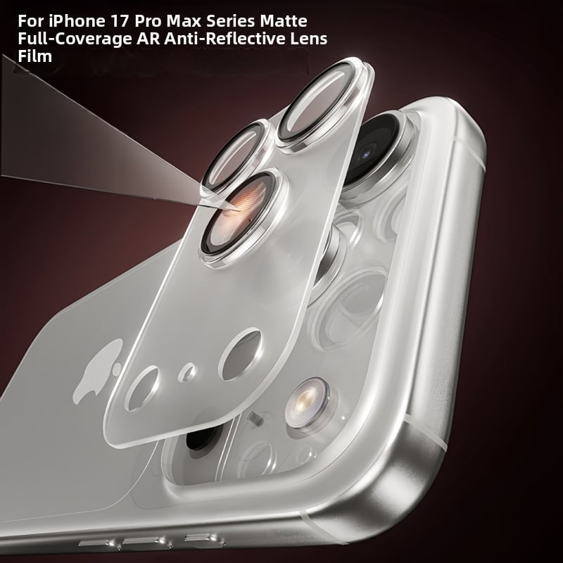 Προστατευτικό φιλμ φακού πίσω κάμερας για iPhone 17 Pro Max – tempered glass, ματ φινίρισμα, αντι-αποτυπώματα, ανθεκτικό στη σκόνη, αντοχή σε πτώσεις