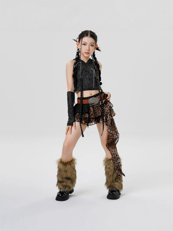 Kostim za djevojčice jazz ples sa suknjom – višedijelni set, poliester, 90% poliester, za djecu iznad 8 godina (visina iznad 140 cm), jesen 2025