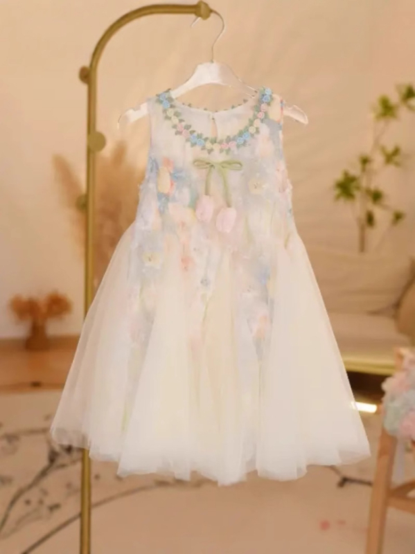 Детска пола с презрамки, стил принцеса, полиестерова материя, подплата полиестер, за новородени 0–1 година