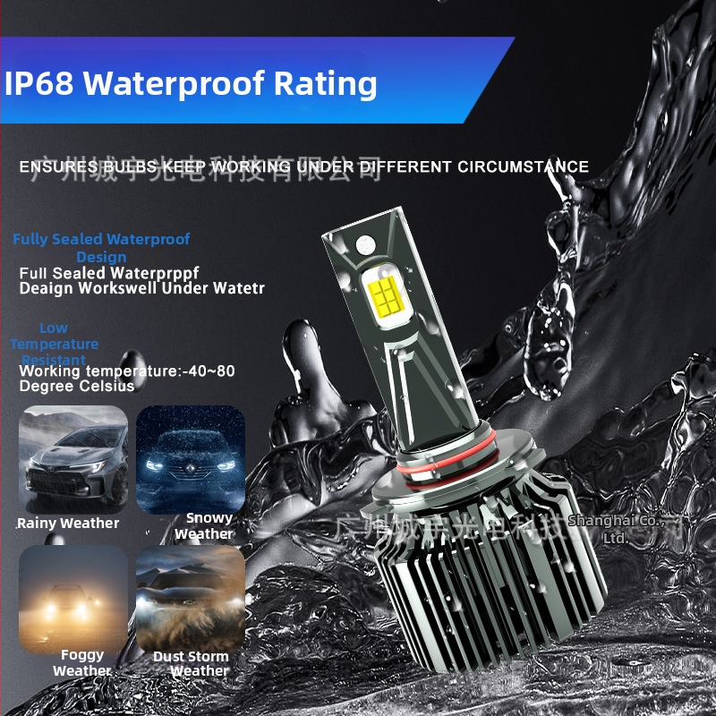 LED predné svetlá do auta, kompatibilné s H1/H4/H7/H11/9005/9006/9012, 130W na pár, 12V, IP68, 50000h životnosť, 5000–11000 lm