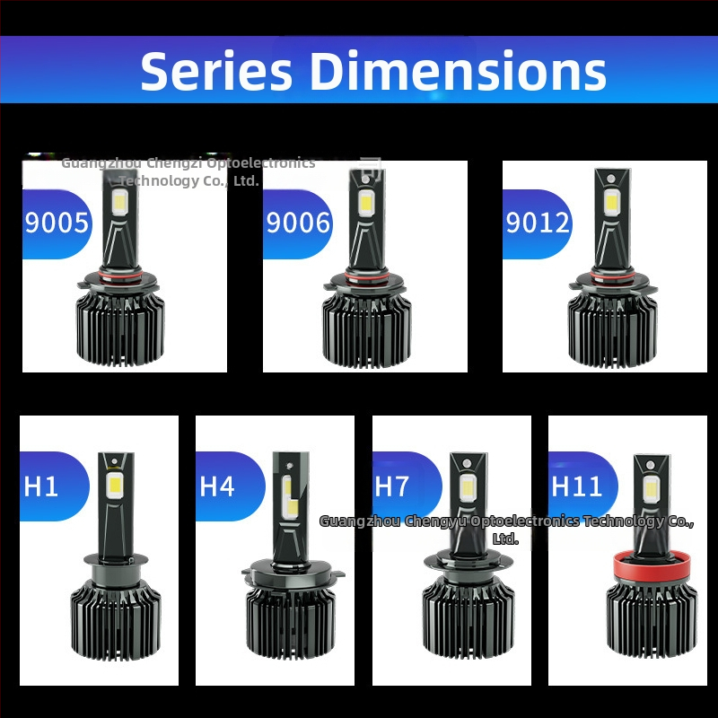 LED predné svetlá do auta, kompatibilné s H1/H4/H7/H11/9005/9006/9012, 130W na pár, 12V, IP68, 50000h životnosť, 5000–11000 lm