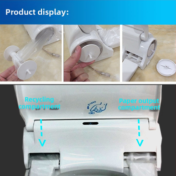 Samozmena sa záchodový kryt v tvare U s jednorazovou plastovou podložkou — ABS materiál, okamžitý typ, nastaviteľná vzdialenosť otvorov 13–18