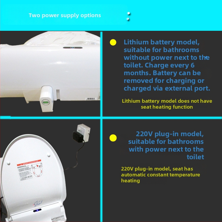 Samozmena sa záchodový kryt v tvare U s jednorazovou plastovou podložkou — ABS materiál, okamžitý typ, nastaviteľná vzdialenosť otvorov 13–18