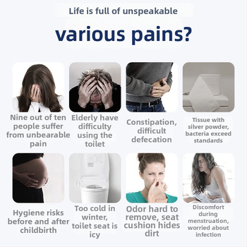 Inteligentná doska toalety s bidetom: okamžité vykurovanie, nastaviteľná teplota vody, umývanie sedadla, vyhrievanie sedadla, sušenie teplým vzduchom, rozstup otvorov 110-178 mm