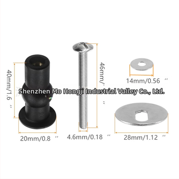 WC-ülőke fedél expanziós csavarokkal, ABS, lengéscsillapító, furatok között 14 mm, modell Stainless Steel Gasket Screw