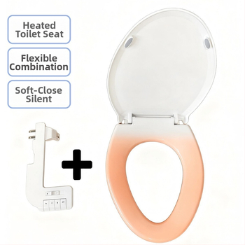 Okos WC-fedél PP+ABS anyagból, fűtött ülőfelülettel és LED világítással, egygombos gyorskioldó, szerelési furatok közötti távolság 134–186 mm