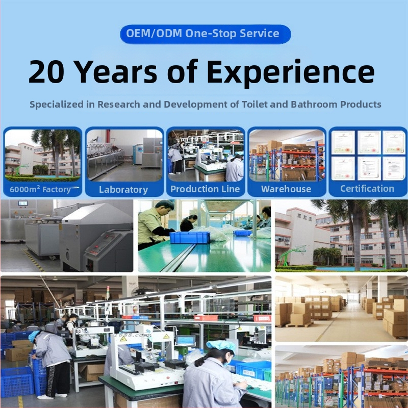 Inteligentný kryt toalety s PP+ABS, vyhrievané sedadlo a LED svetlo, jedným tlačidlom rýchle uvoľnenie, montážna vzdialenosť otvorov 134–186 mm