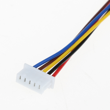 Βηματικός κινητήρας μόνιμου μαγνήτη 24BYJ48-2012; ονομαστική τάση 5–36V; ονομασικός ρεύματος 5A; ονομαστική ταχύτητα 100 rpm.