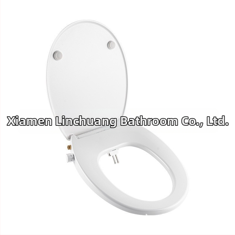 Inteligentný sedák na toaletu s vykurovaním a LED svetlom, tlmič nárazov, nastaviteľná vzdialenosť montážnych dier 109–229 mm, model S013-02, materiál PP doska