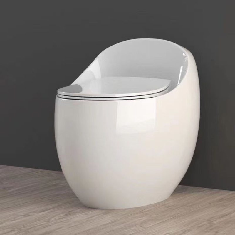 Αβγοειδής Έξυπνη Τουαλέτα οικιακής χρήσης, ήσυχο πλήσιμο, εξοικονόμηση νερού, τύπος σιφών, μοντέλο 0888 με χωρητικότητα πλήσης 3.0–6.0 L