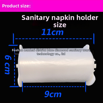 Plastový kryt veka toalety – jednorazové hygienické roly, 25 roliek v balení, inteligentná automatická výmena, rozmery škatule 277×277×123 mm