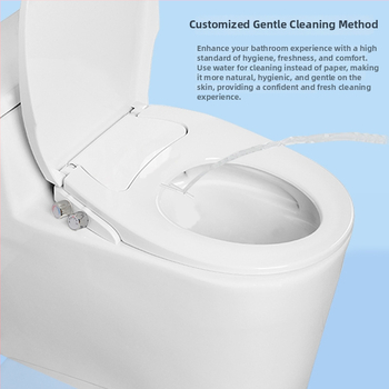 Inteligentné neelektrické bidetové sedadlo na toalete s nastavením tlaku vody teplá/studená, PP materiál, model LSCOLO-901/902/903