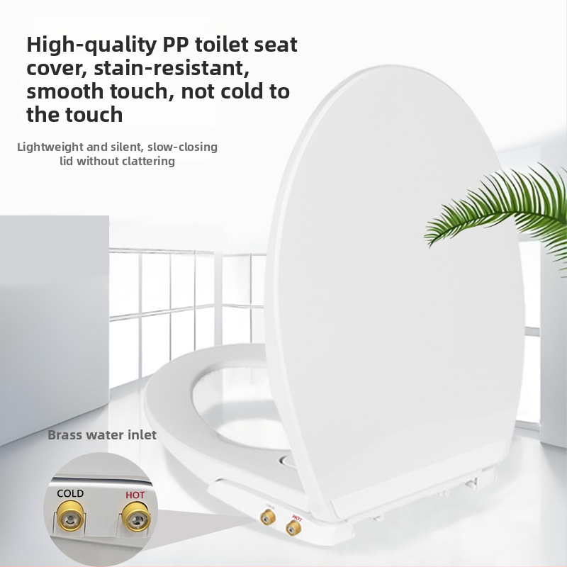 Inteligentné neelektrické bidetové sedadlo na toalete s nastavením tlaku vody teplá/studená, PP materiál, model LSCOLO-901/902/903