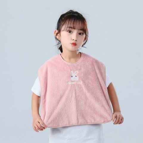 Παιδική πετσέτα-ποδιά για πλύσιμο - Πολυλειτουργική πετσέτα προσώπου, αδιάβροχη και αντοχή σε λεκέδες, ύφασμα βελούρ, πολυεστέρας, για ηλικίες 3–8 ετών