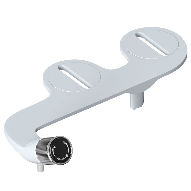 Bidet WC sjedalo, neelektrično, s dvostrukim mlazom toplom i hladnom vodom; ABS materijal, marka Idas, dvodjelni set