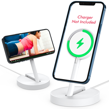 AhaStyle MagSafe Töltőfej Tároló, Összecsukható ABS Műanyag Bázis, iPhone 12–16-hoz