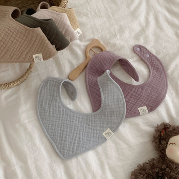 Μπιμπ για μωρά, βαμβακερή γάζα, απορροφητικό, αναπνέει (0–1 ετών, unisex)