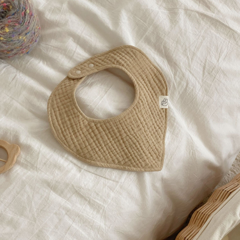 Μπιμπ για μωρά, βαμβακερή γάζα, απορροφητικό, αναπνέει (0–1 ετών, unisex)