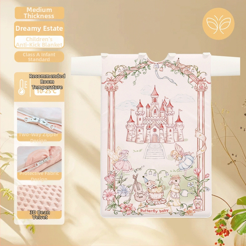 Παιδικός υπνόσακος / κάλυμμα κατά κλωτσιών - Υφασμάτινο από 100% βαμβάκι, βάρος 1.6–2 kg, μάρκα Butterfly Baby, γέμισμα: Άλλο, στυλ: Καρτούν