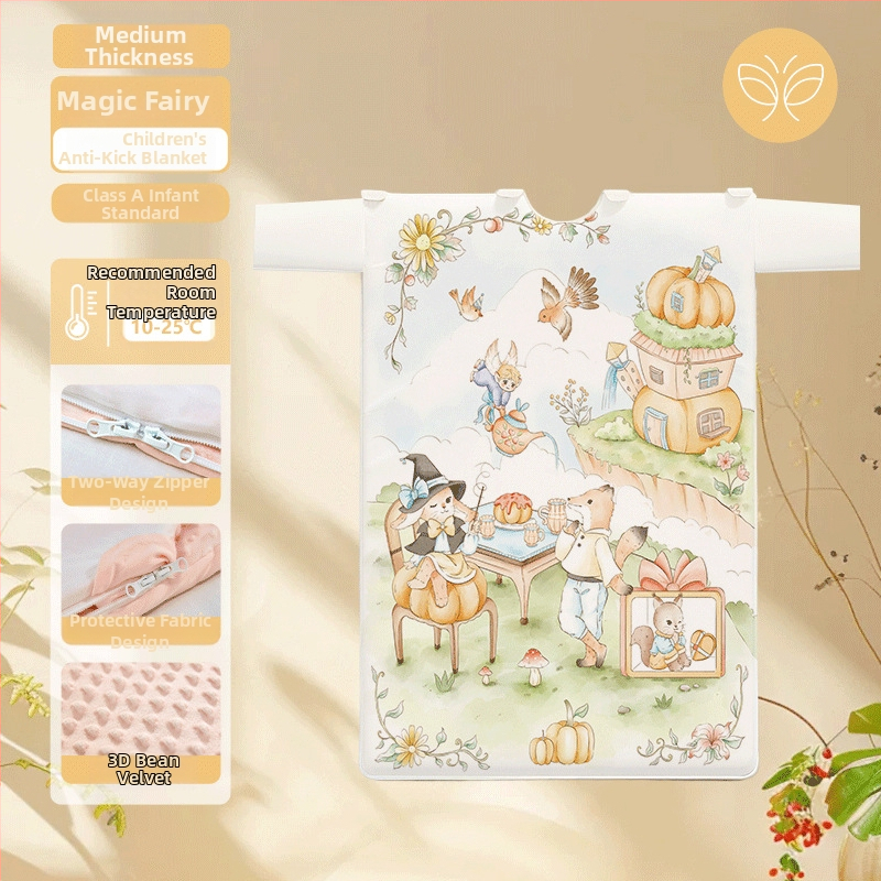 Παιδικός υπνόσακος / κάλυμμα κατά κλωτσιών - Υφασμάτινο από 100% βαμβάκι, βάρος 1.6–2 kg, μάρκα Butterfly Baby, γέμισμα: Άλλο, στυλ: Καρτούν