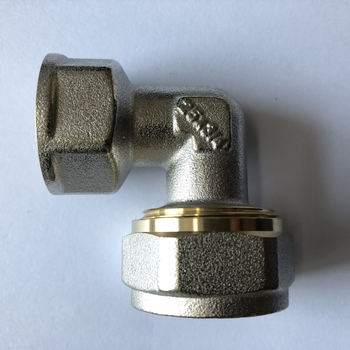 Αλουμινιο-πλαστικά εξαρτήματα σωλήνων: γωνιακός συνδεσμός και T-σύνδεσμος με εσωτερικές και εξωτερικές βίδες, παραμετροποίηση κατά παραγγελία