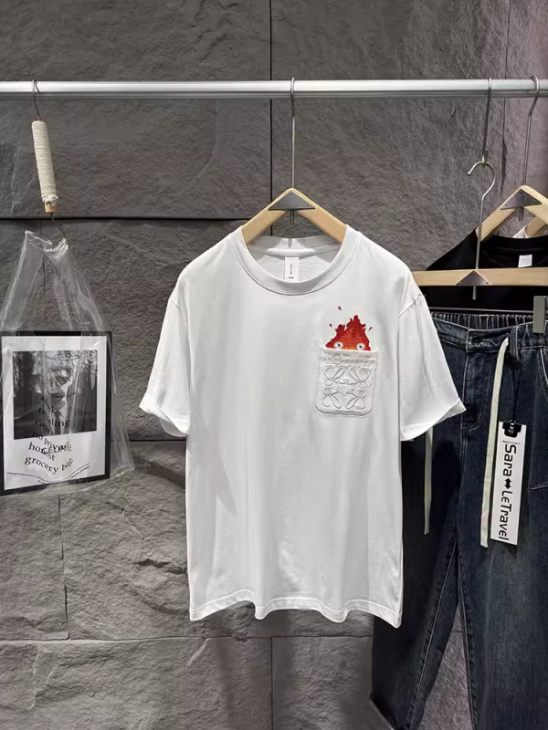 Muški pamukasti T‑shirt s dugim rukavima i ležernom krojem, okrugli izrez, vezenje, FOG fashion serija, težina tkanine 250–300 g