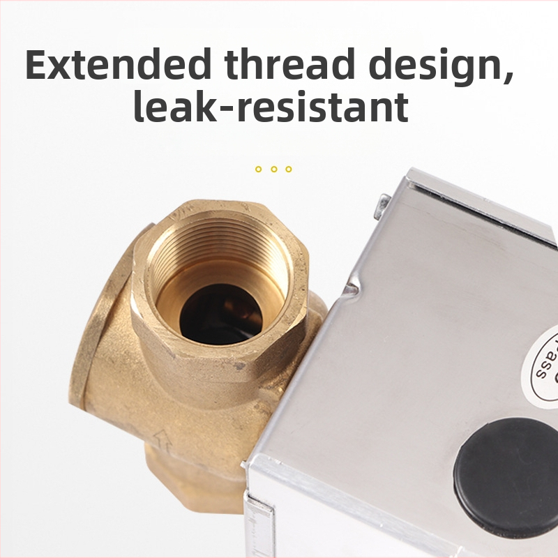 Yihai elektrický dvojcestný ventil, závitové pripojenie, konštrukcia priamy prechod, guľový typ, médium studená a horúca voda