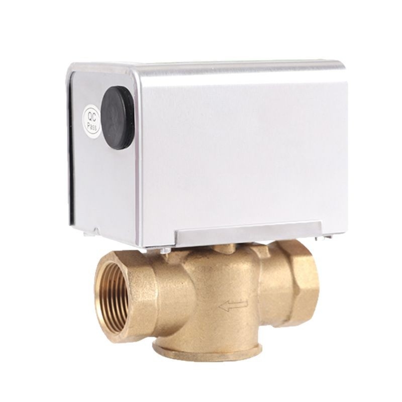 Yihai elektrický dvojcestný ventil, závitové pripojenie, konštrukcia priamy prechod, guľový typ, médium studená a horúca voda