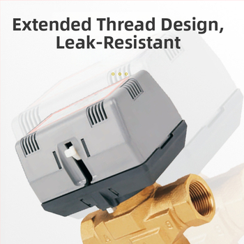 Elektrická dvojcestná guľová klapka DN20, 220V, priamy prechod, studená a teplá voda