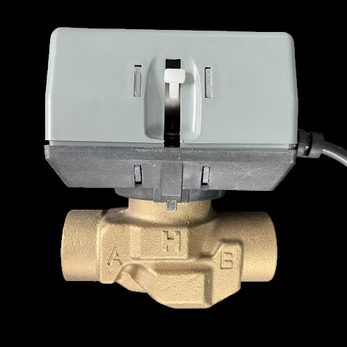 Elektrická dvojcestná guľová klapka DN20, 220V, priamy prechod, studená a teplá voda