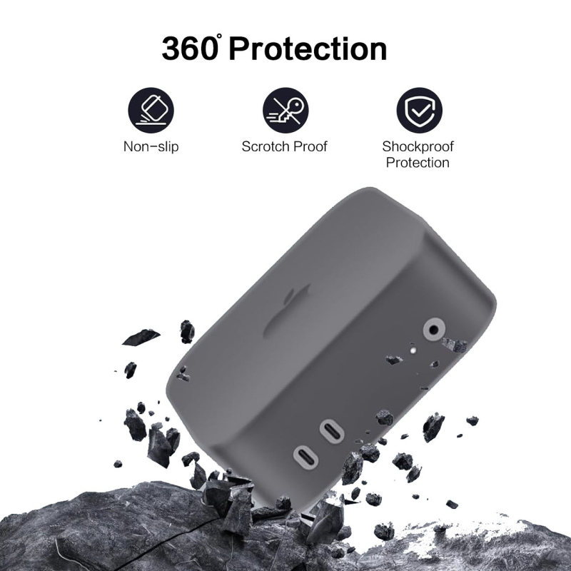 Szilikon védőburkolat a 2024-es Mac minihez, M4/M4 Pro, ütésálló és porálló, MCMEME márka, kompatibil más Apple modellekkel