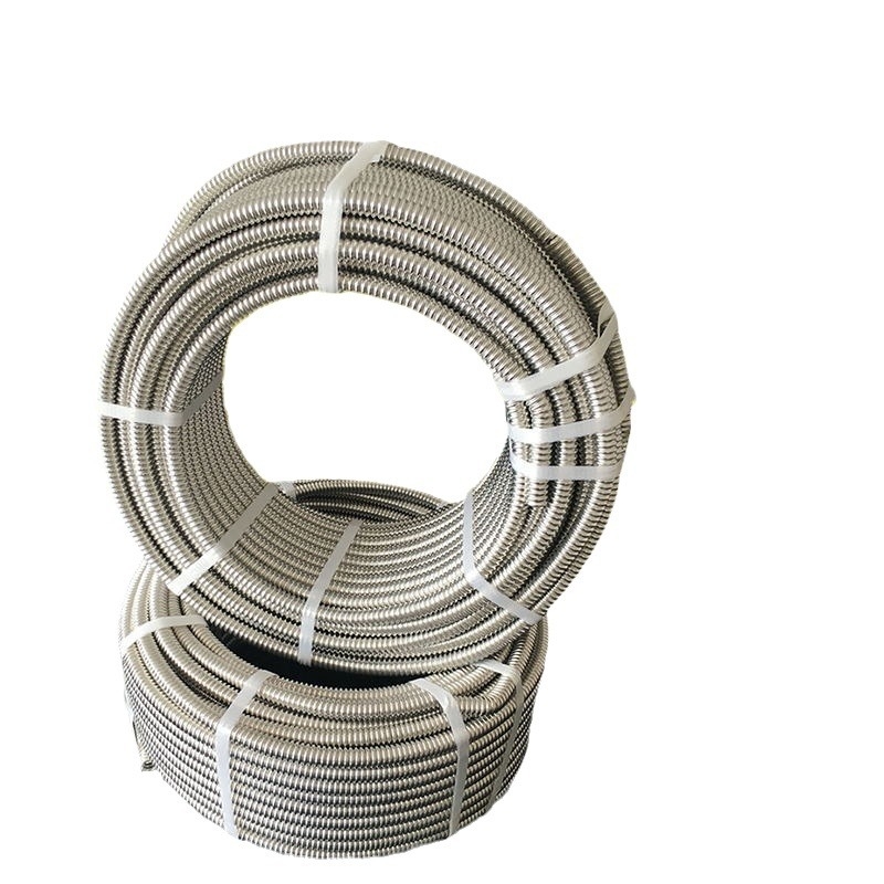 Ανοξείδωτος κυματοειδής σωλήνας εισόδου/εξόδου νερού θερμαντήρα, διπλής άκρης, ανθεκτικός σε υψηλή πίεση