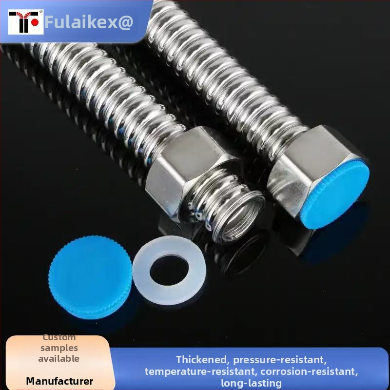 Fulix 304 ανοξείδωτος χάλυβας 304, γοφρωμένος μεταλλικός σωλήνας, ανθεκτικός σε εκρήξεις για λέβητα – είσοδος/έξοδος ζεστού και κρύου νερού, DN8-DN4000