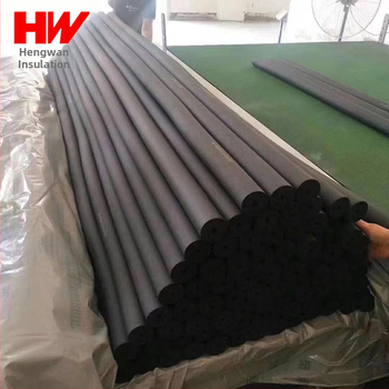 Țeavă izolantă din cauciuc și plastic, tubulară cu formă bule; pentru sisteme HVAC apă caldă/rece; miez: fibre de poliester; conductivitate termică 0,035 W/mK; temperatură de funcționare 350°C