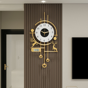 Ρολόι τοίχου για σαλόνι, ορθογώνιο, μονοπρόσωπο, κίνηση quartz Seiko, με μπαταρία, μοντέλο 01