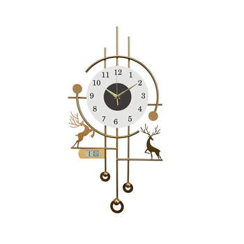 Ρολόι τοίχου για σαλόνι, ορθογώνιο, μονοπρόσωπο, κίνηση quartz Seiko, με μπαταρία, μοντέλο 01